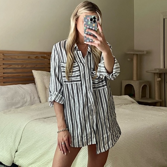 Striped Button Up - Picture 3 of 4